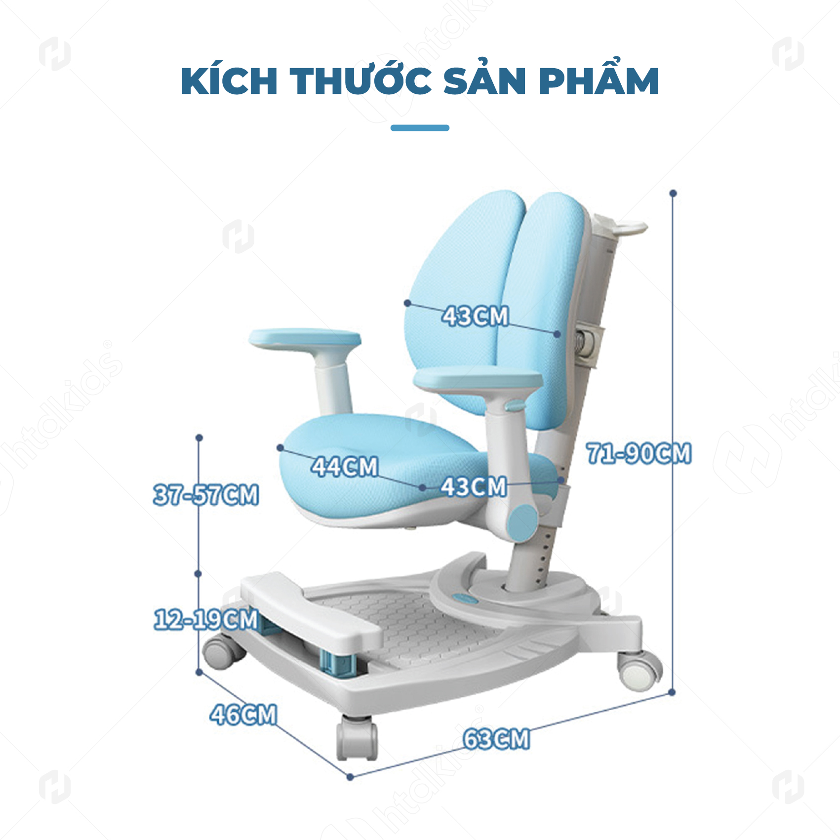 Ghế học sinh chống gù lưng cho trẻ phiên bản 5D cao cấp CMTIME